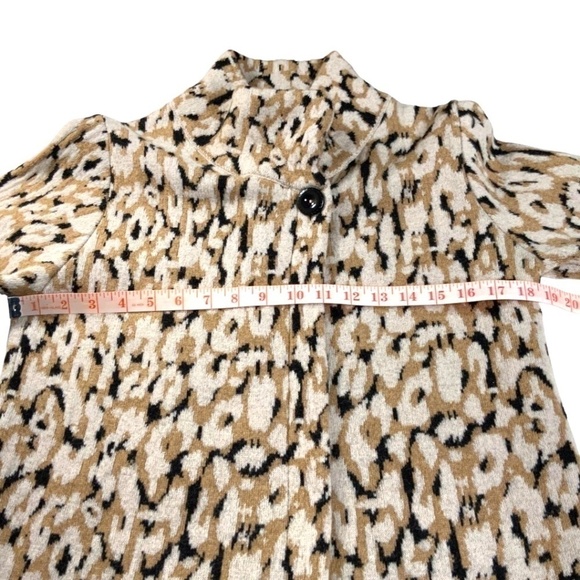 CHIARAMENTE Wool Blend One Button Animal Print Cardigan / Jacket MADE IN ITALY M - Picture 6 of 10